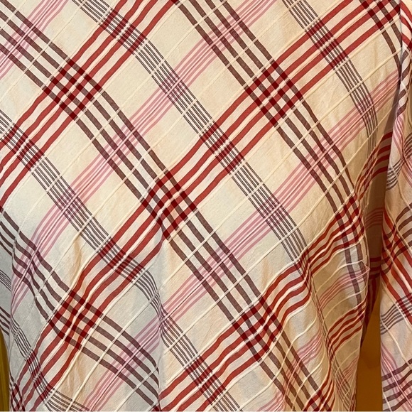 Veronica Beard Isabel Button Back Plaid Top Sz-8 - Picture 6 of 13